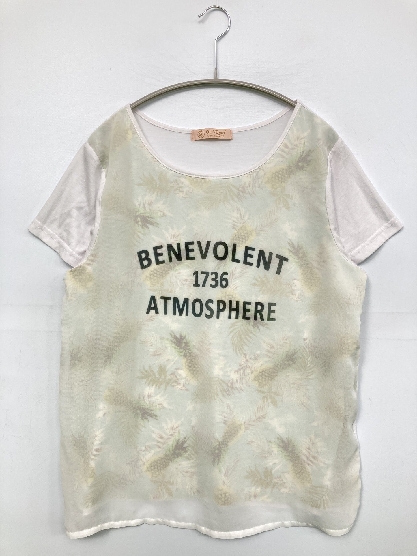 OLIVE/Tシャツ/カットソー/トップス/ホワイト/L