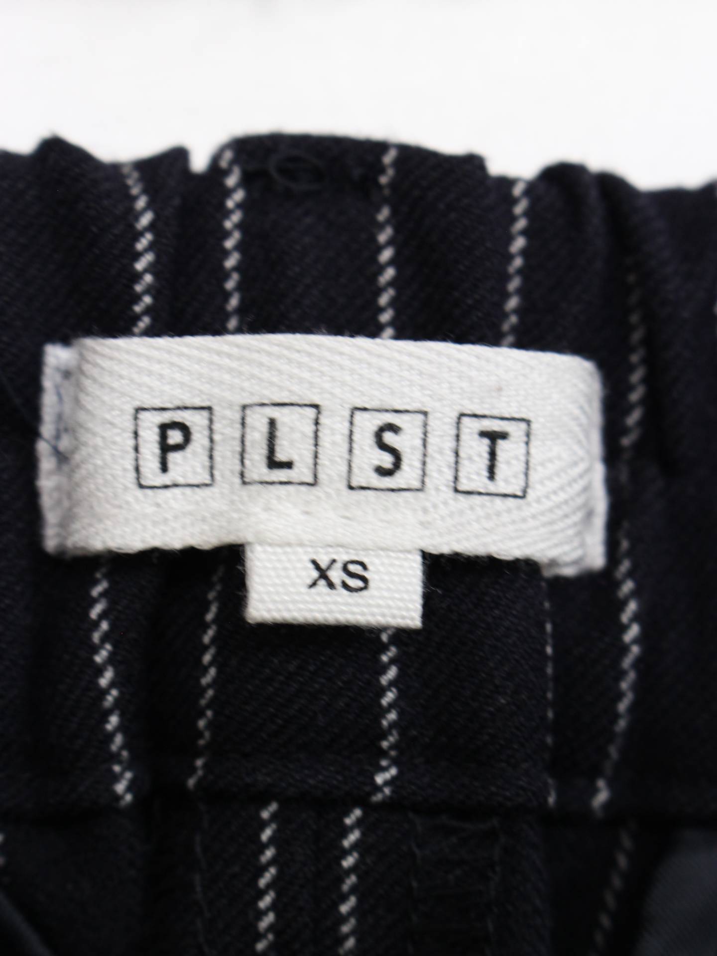PLST/スラックス/パンツ/ブラック/XS