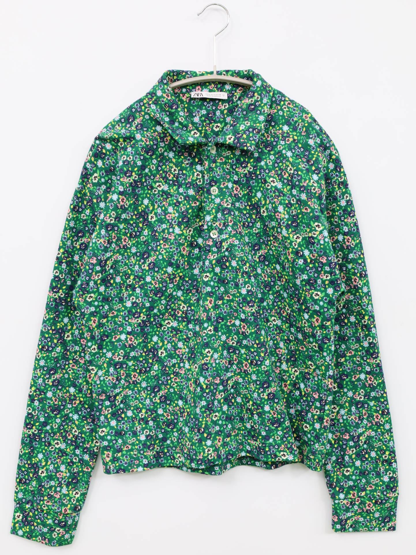 ZARA/ザラ/シャツ/ブラウス/トップス/グリーン/EUR S/USA S/MEX 26