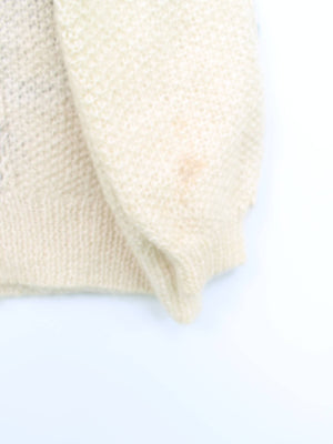 蝴蝶/ニット/セーター/トップス/アイボリー