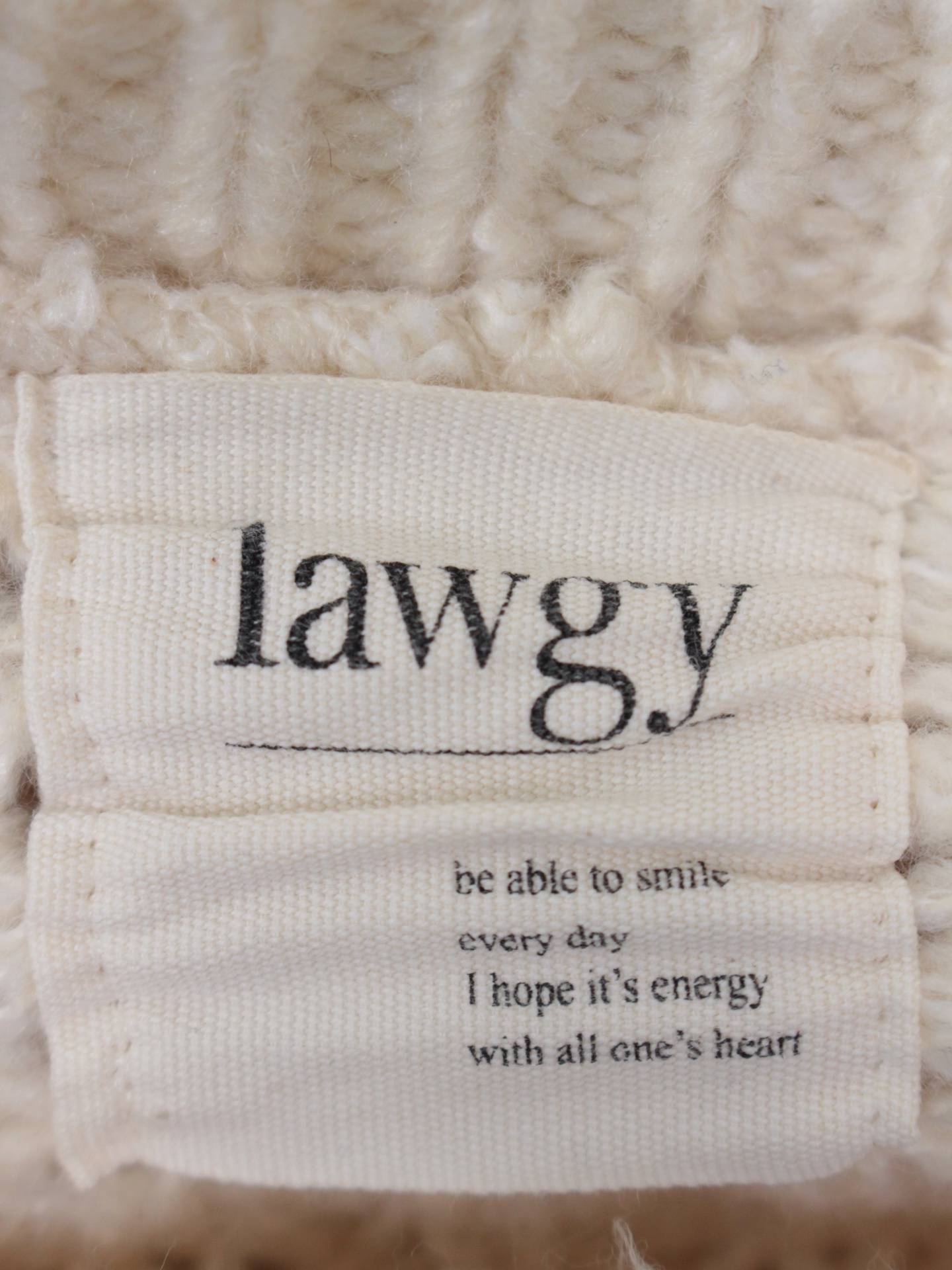 lawgy/ニット/セーター/トップス/アイボリー/F