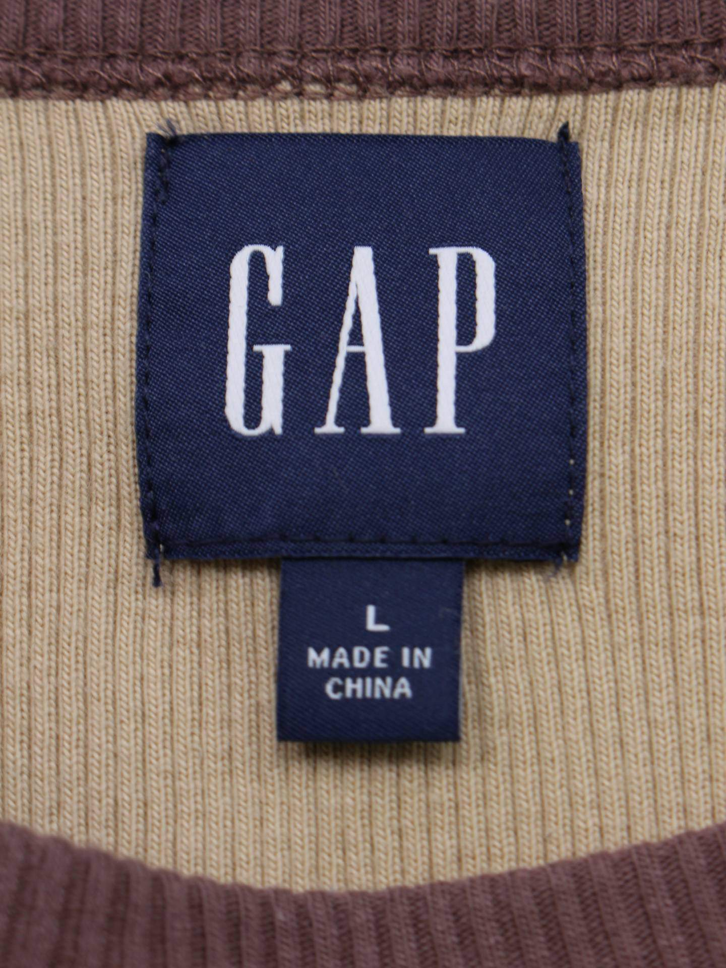 GAP/Tシャツ/カットソー/トップス/ベージュ/L