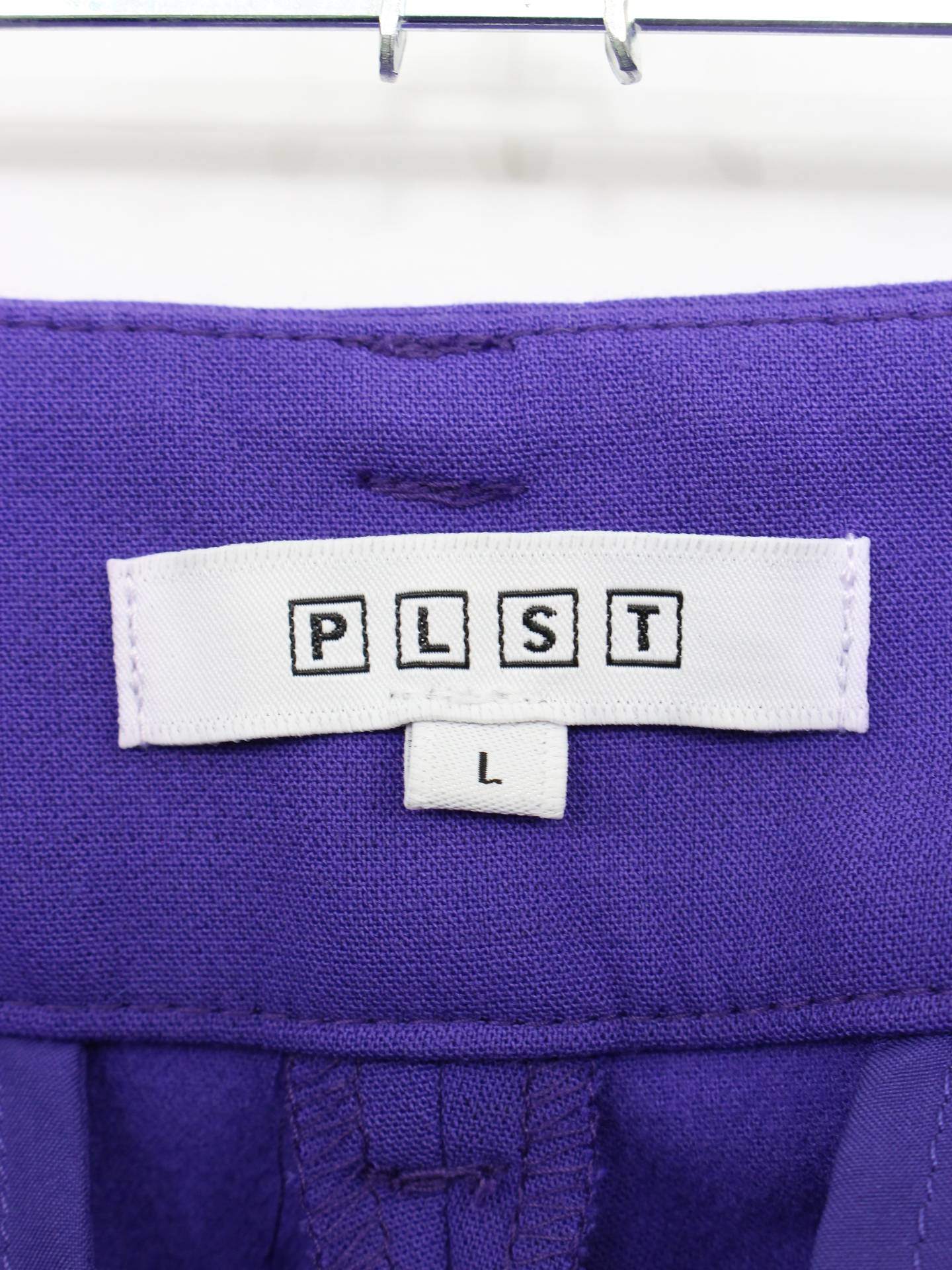 PLST/スラックス/パンツ/パープル/L