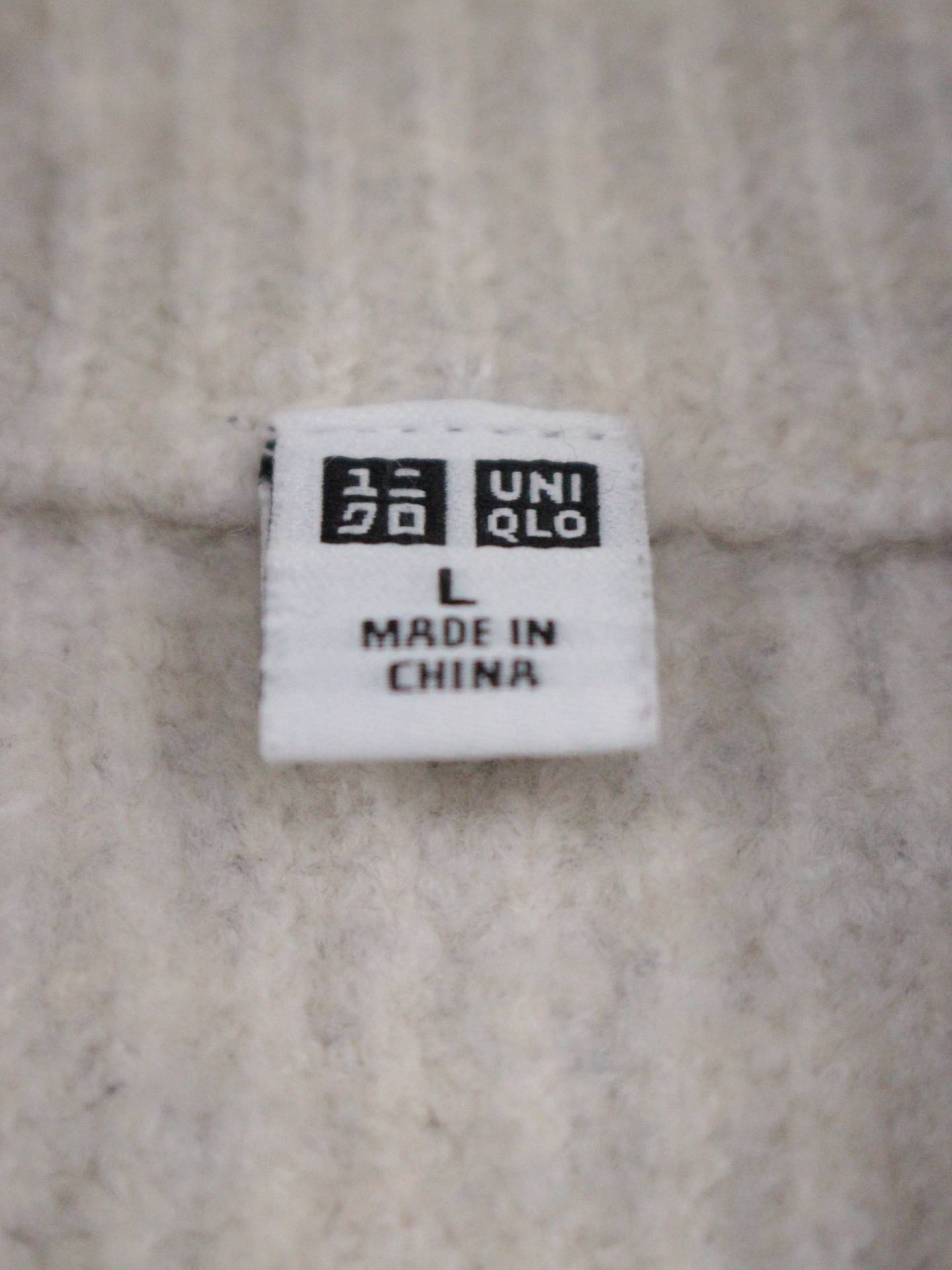 UNIQLO/ユニクロ/ニット/セーター/トップス/ベージュ/L