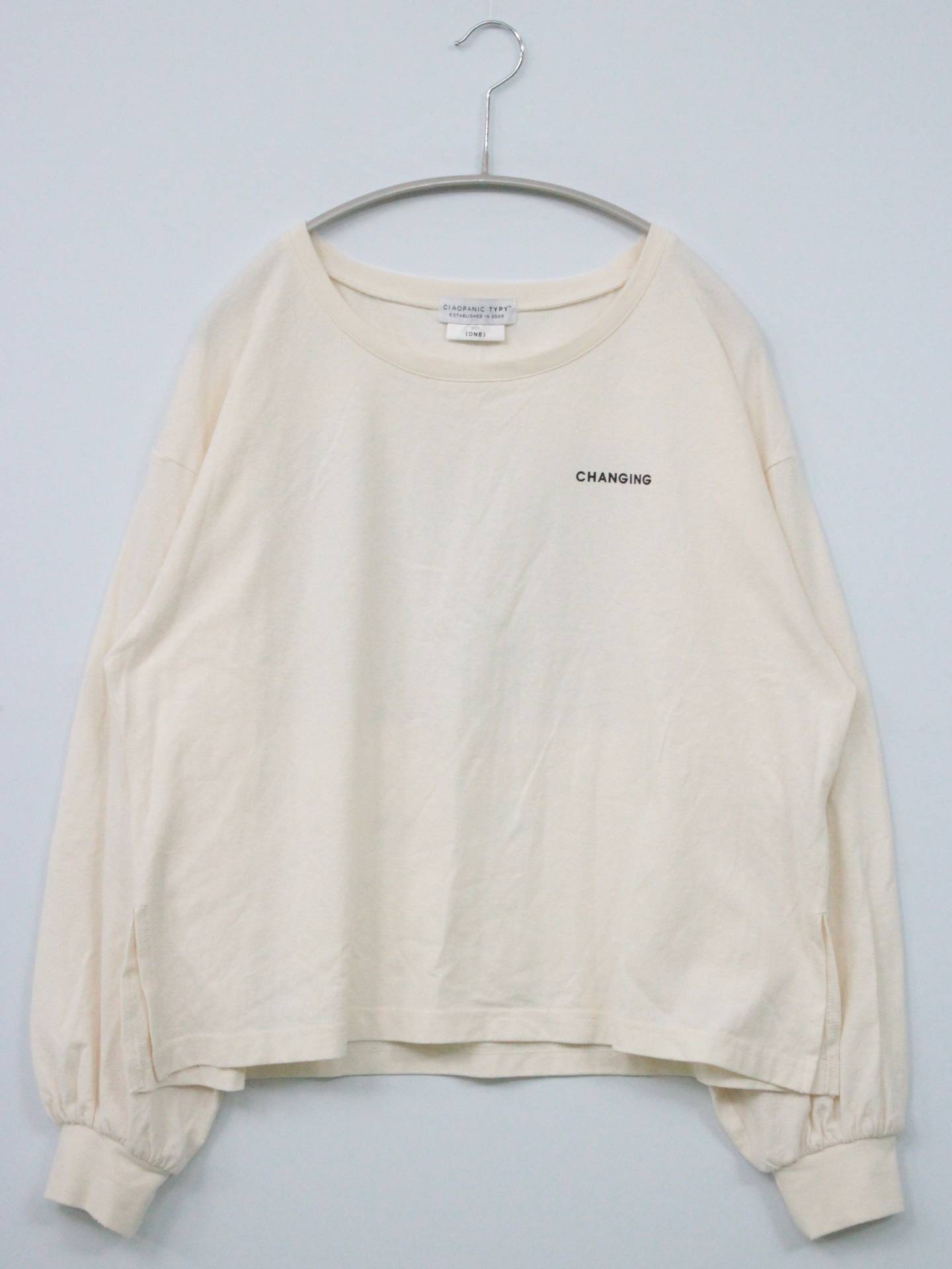 CIAOPANIC TYPY/Tシャツ/カットソー/トップス/アイボリー/ONE
