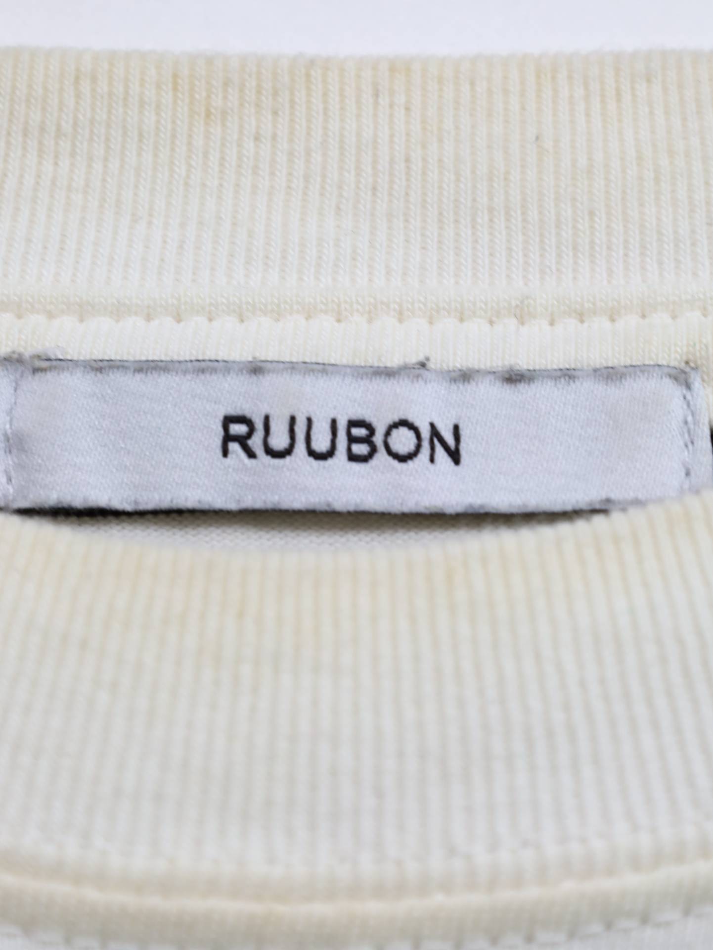 RUUBON/Tシャツ/カットソー/トップス/ホワイト/M