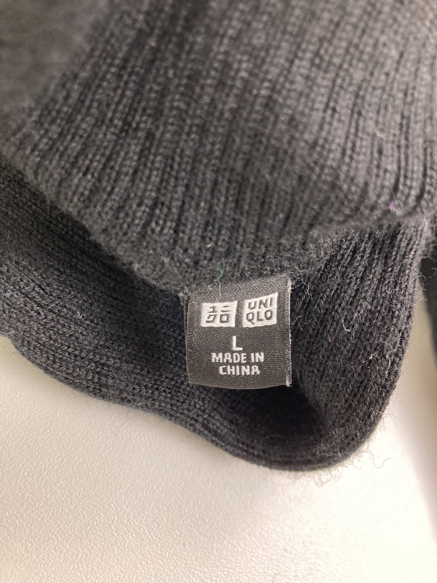 UNIQLO/ユニクロ/ニット/セーター/トップス/ブラック/L