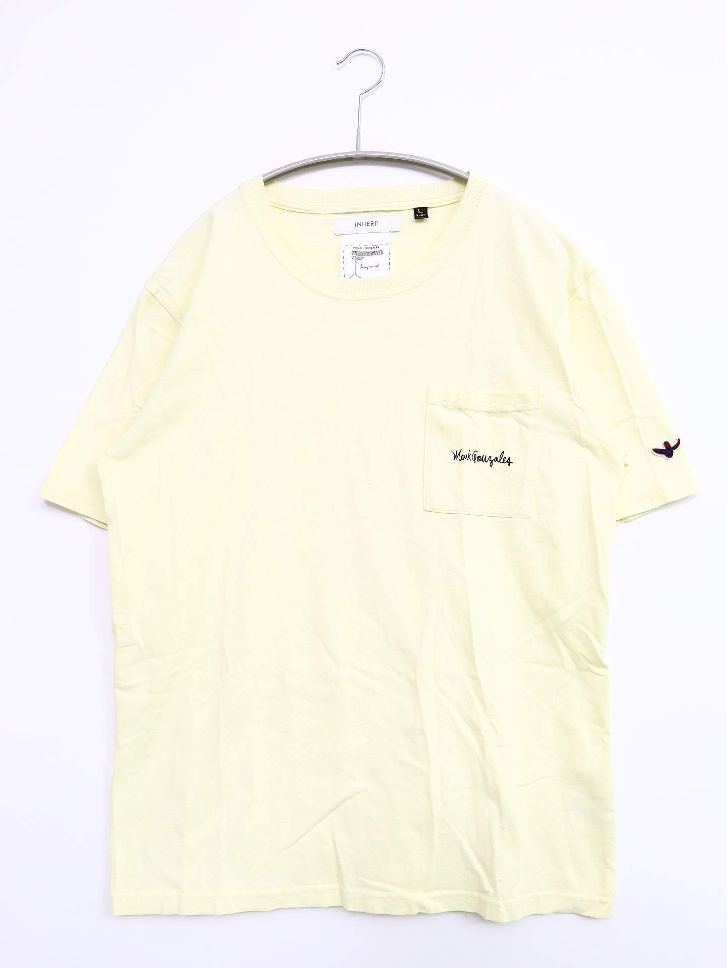 INHERIT/Tシャツ/カットソー/トップス/イエロー/L