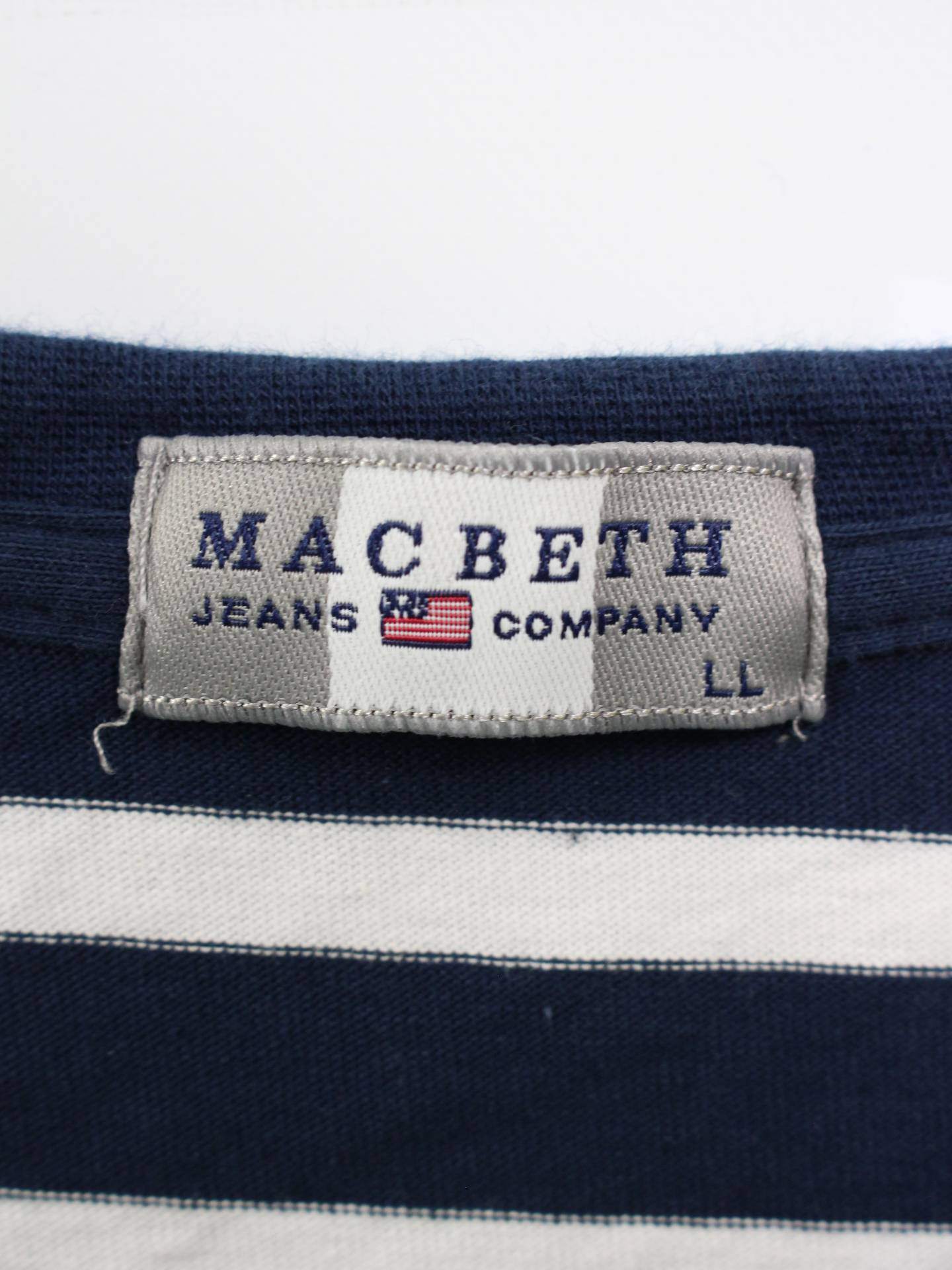 MACBETH/Tシャツ/カットソー/トップス/ネイビー/LL