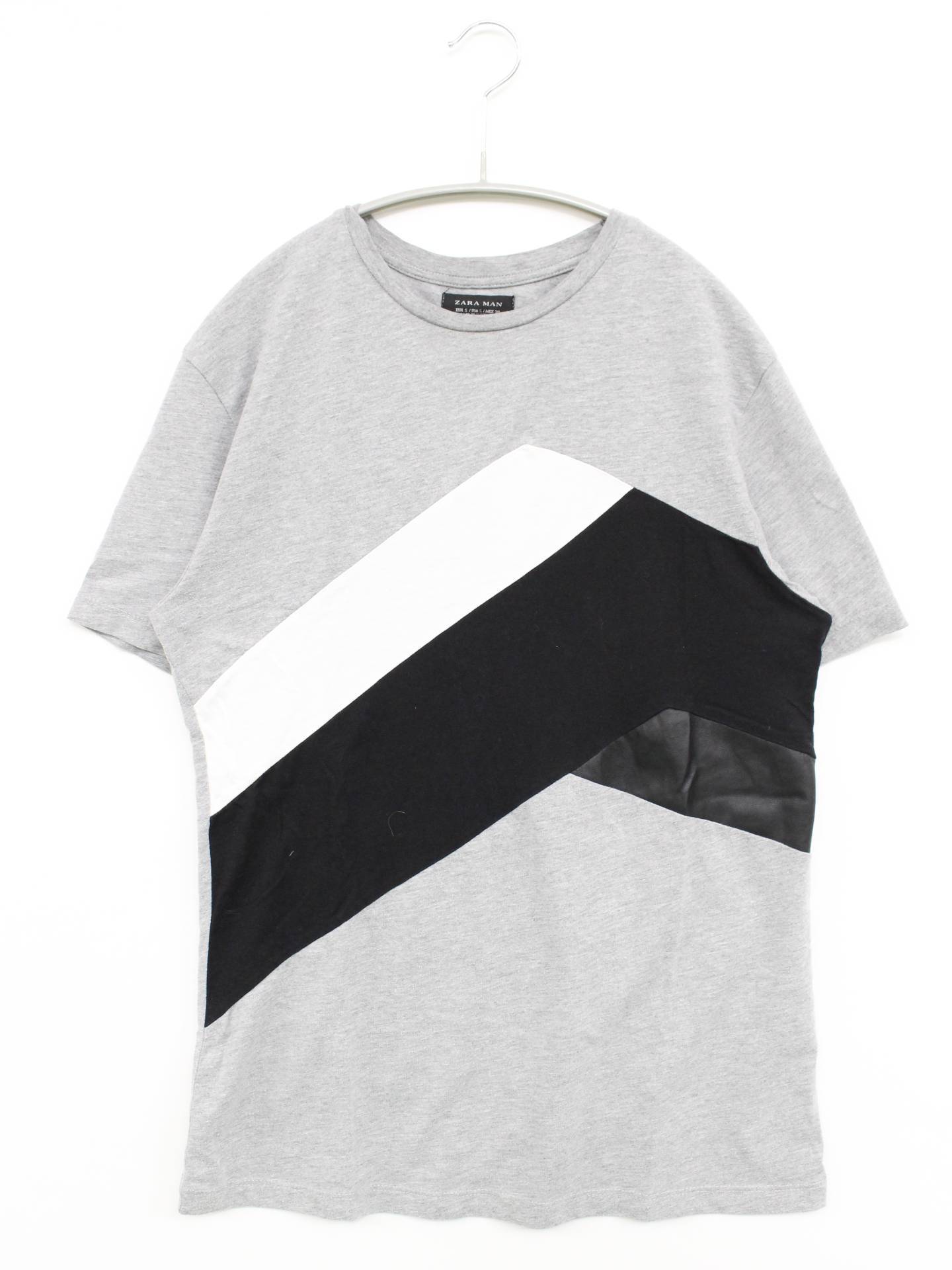 ZARA/Tシャツ/カットソー/トップス/グレー/S
