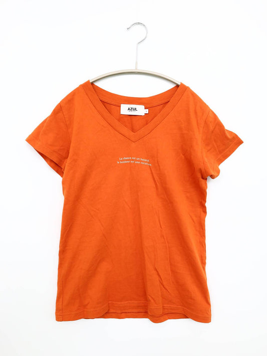 AZUL by MOUSSY/アズールバイマウジー/Tシャツ/カットソー/トップス/ブラウン/S