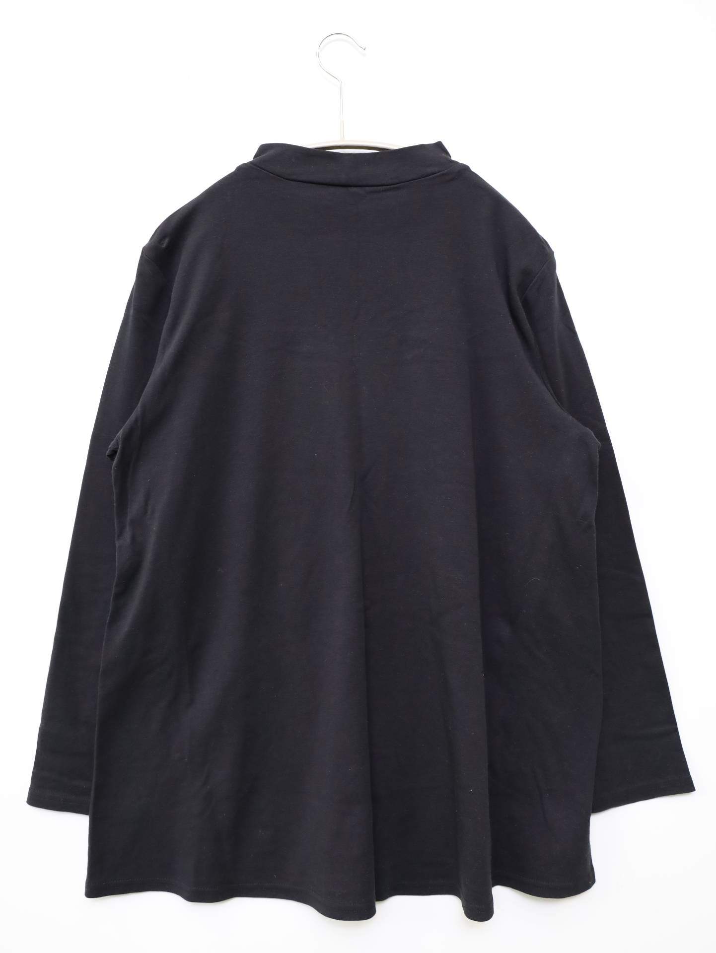 Tシャツ/カットソー/トップス/ブラック/LL
