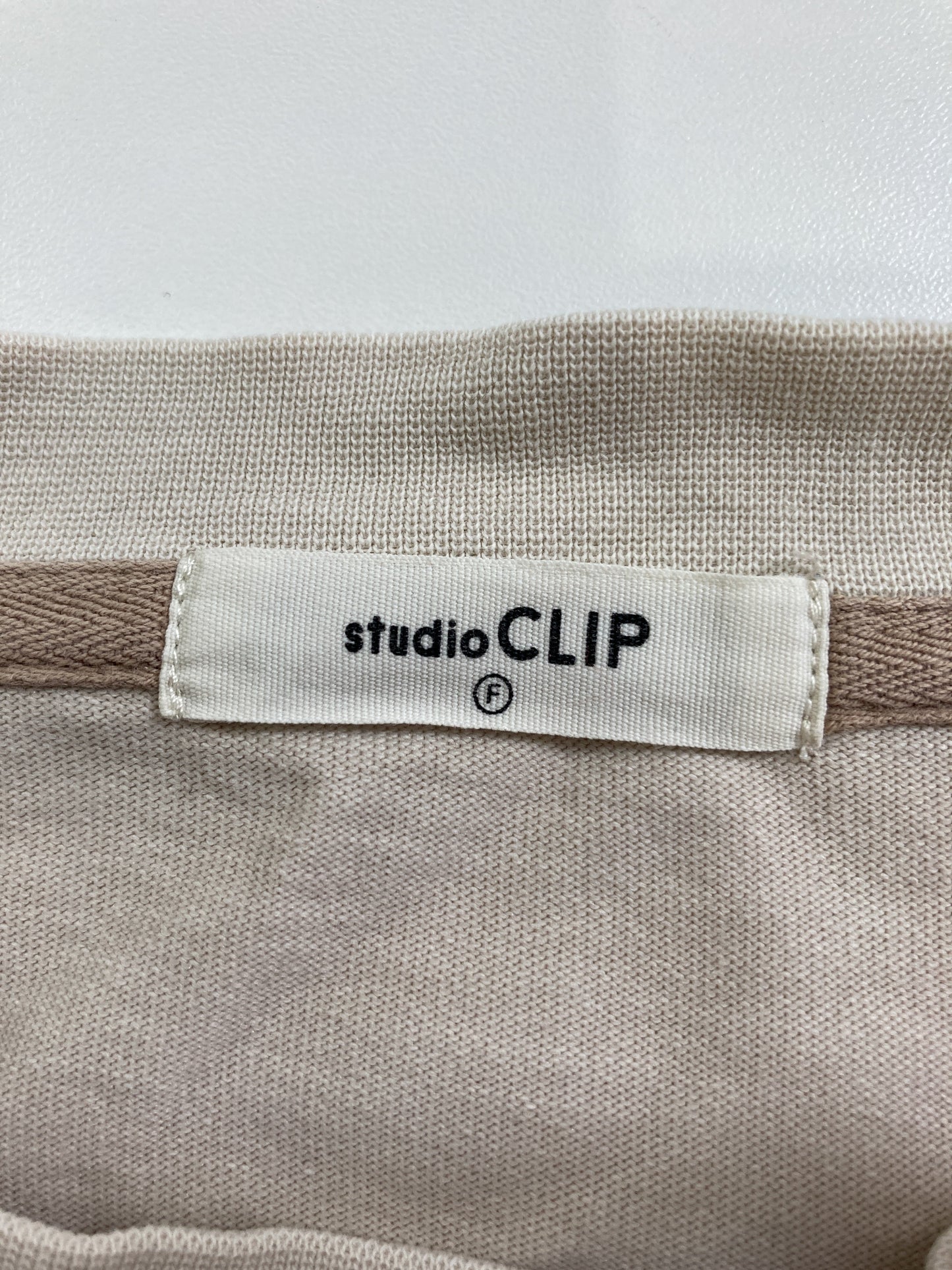 studio CLIP/スタジオクリップ/Tシャツ/カットソー/トップス/ベージュ/F
