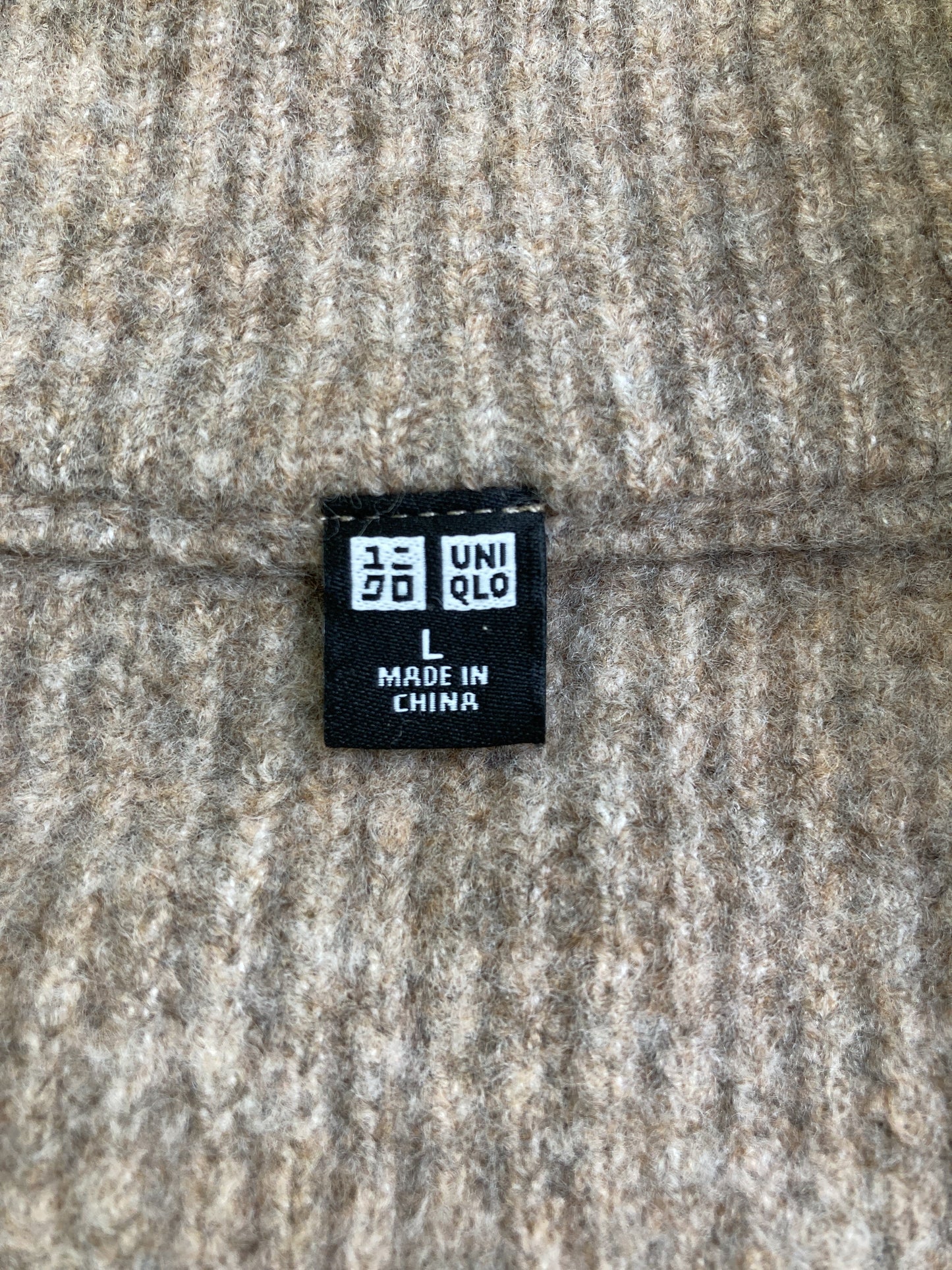 UNIQLO/ユニクロ/ニット/セーター/トップス/ブラウン/L