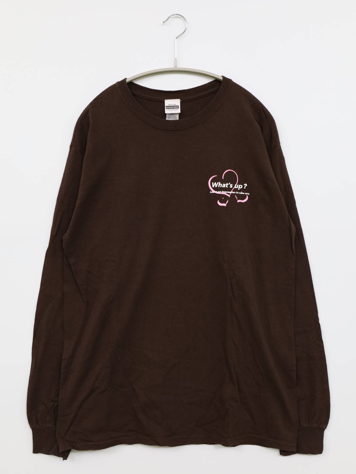 WHAT'S UP/Tシャツ/カットソー/トップス/ブラウン/M