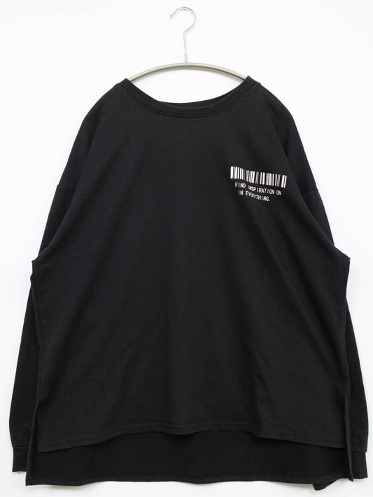 Tシャツ/カットソー/トップス/ブラック