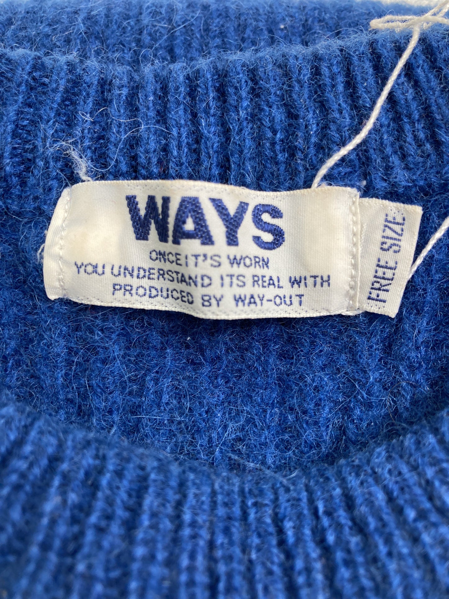 WAYS/ニット/セーター/トップス/ブルー/FREE
