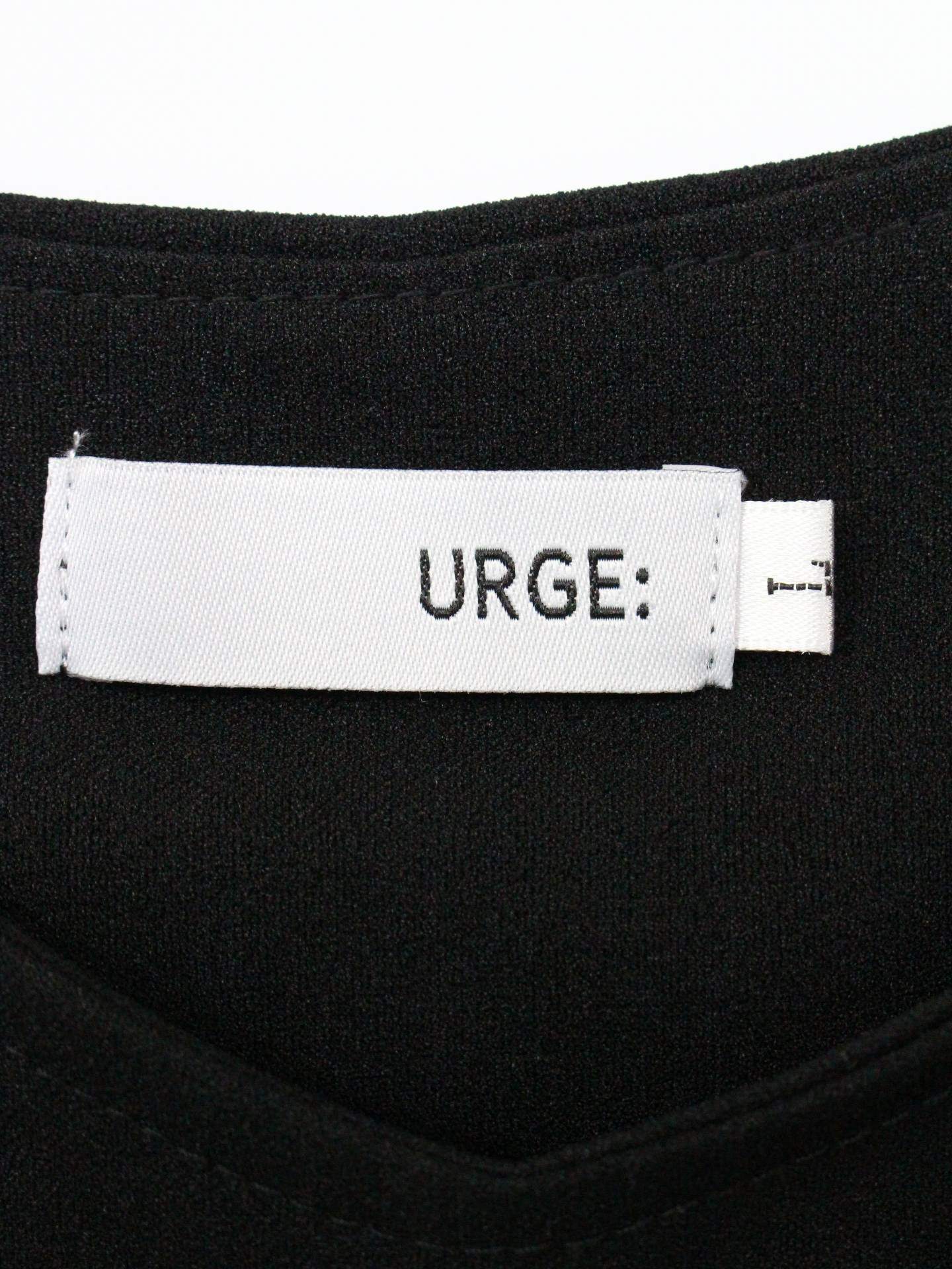 URGE:/ワンピース/ワンピース/ドレス/ブラック/L