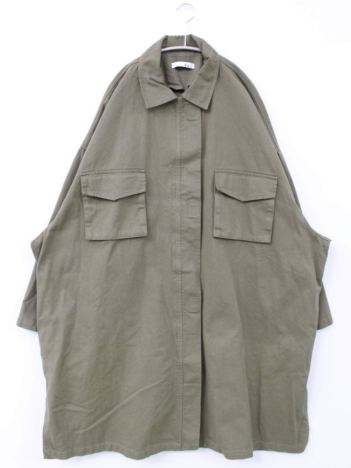 Via.J/Tシャツ/カットソー/トップス/カーキ/38