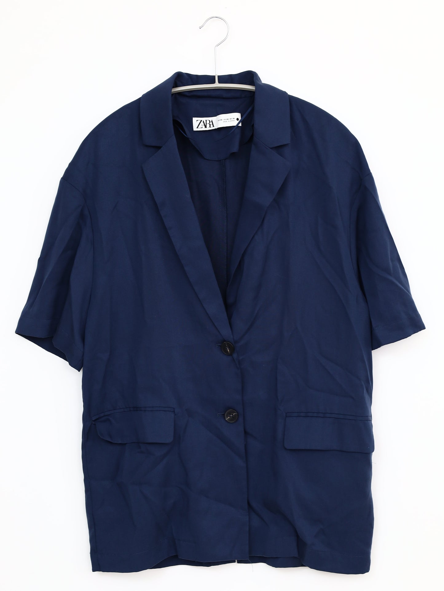 ZARA/ザラ/シャツ/ブラウス/トップス/ネイビー/XS