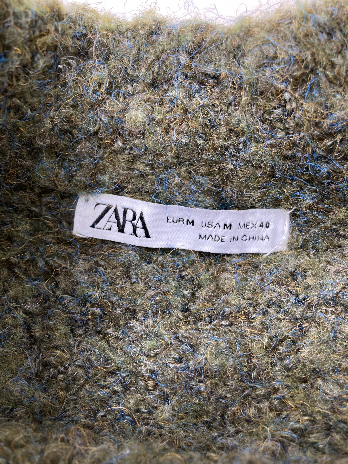 ZARA/ザラ/ニット/セーター/トップス/グリーン/M