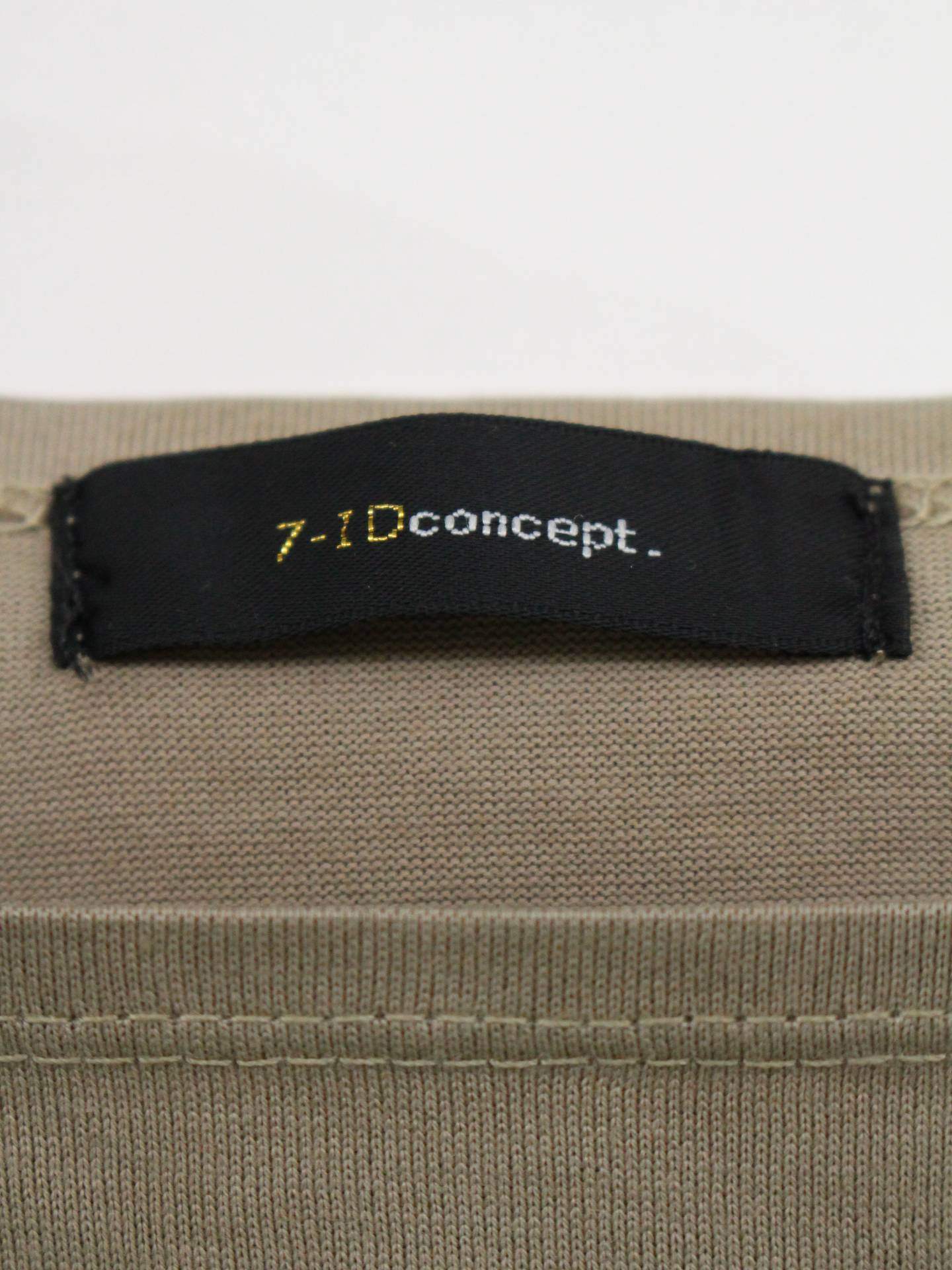 7-ID concept./Tシャツ/カットソー/トップス/ベージュ/38