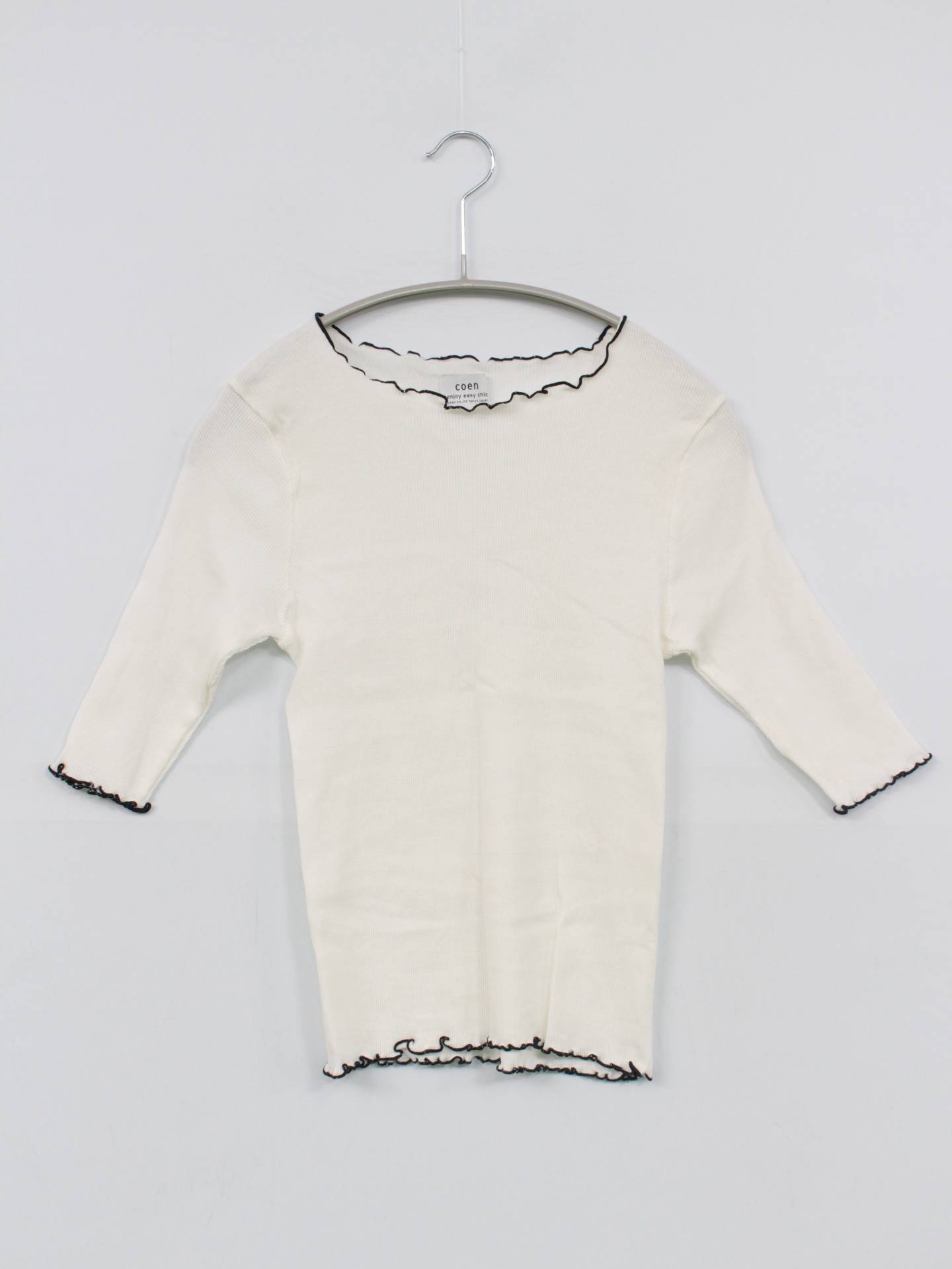coen/コーエン/Tシャツ/カットソー/トップス/ホワイト/FREE