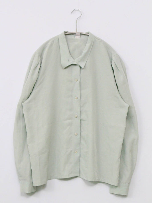 tru blouse/シャツ/ブラウス/トップス/ライトグリーン/40