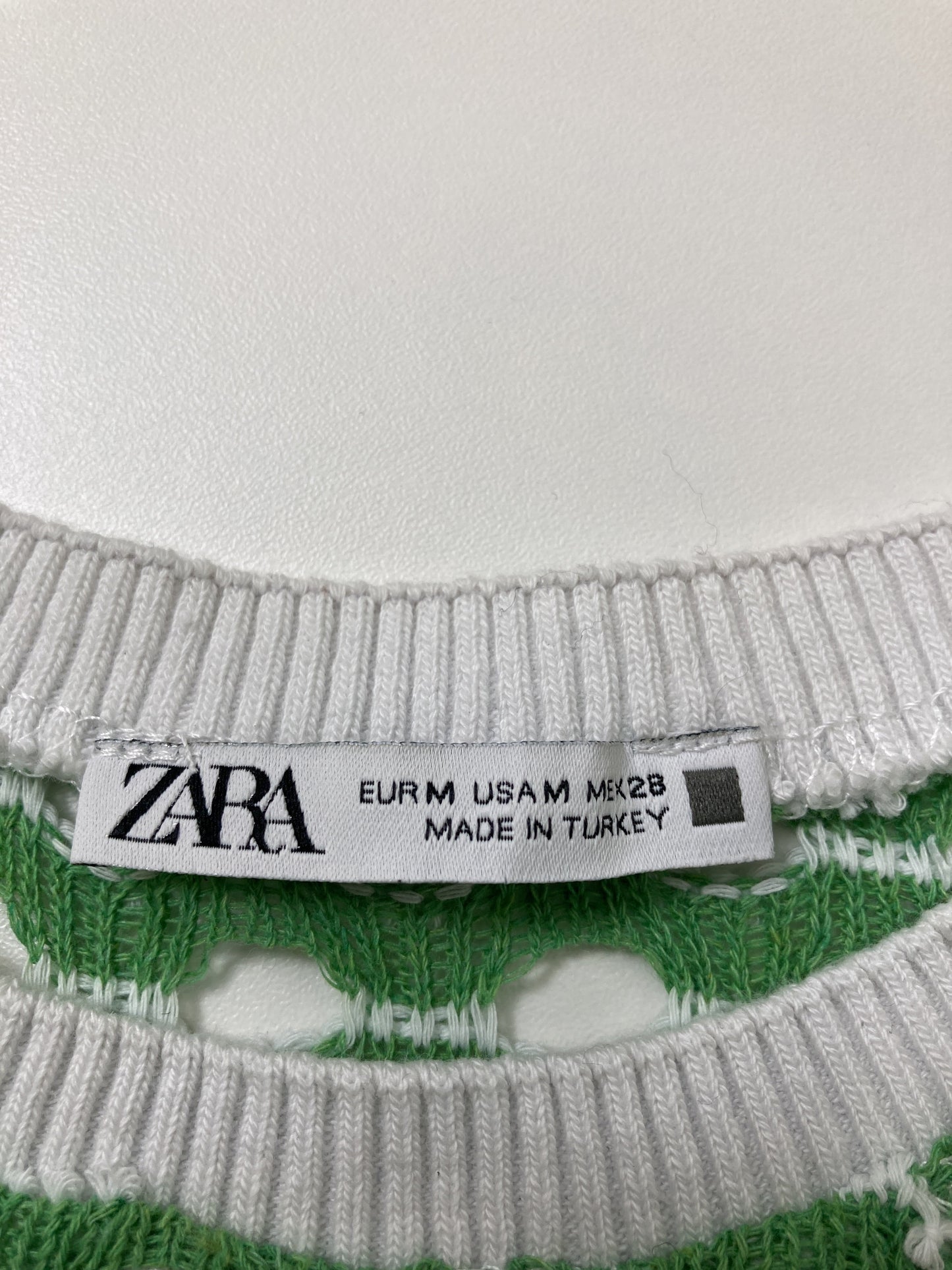 ZARA/ザラ/ニット/セーター/トップス/グリーン/M