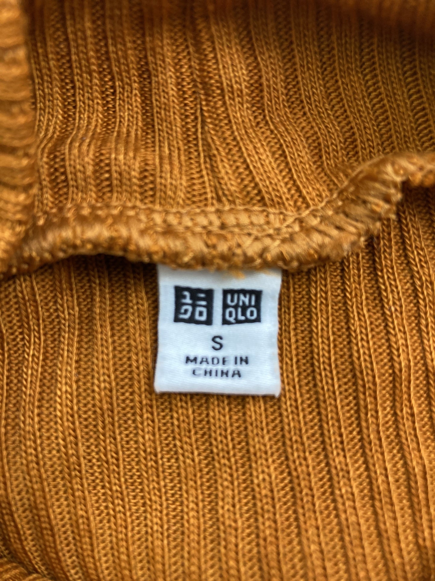 UNIQLO/ユニクロ/ニット/セーター/トップス/オレンジ/S