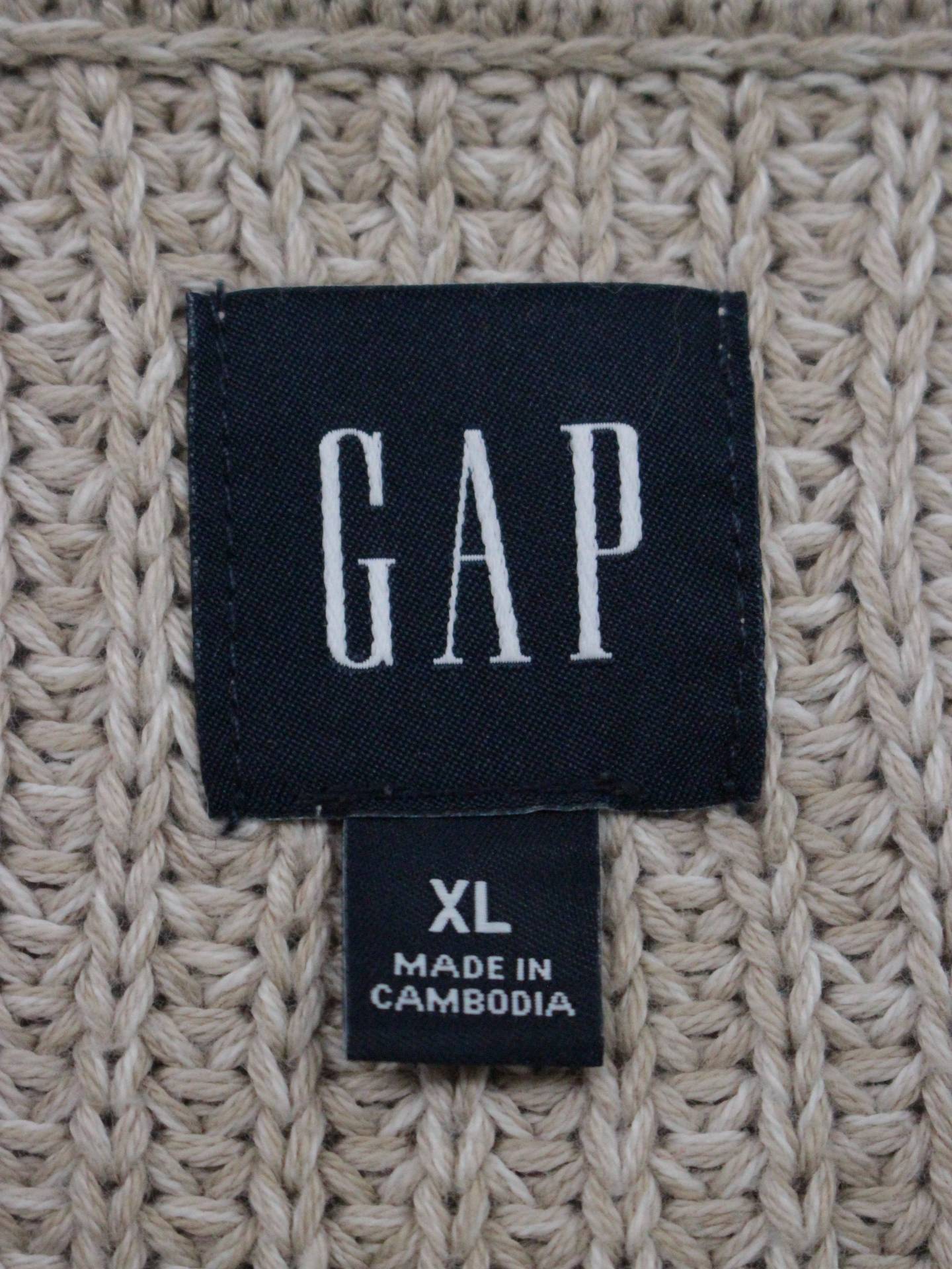 GAP/ギャップ/ニット/セーター/トップス/ベージュ/XL