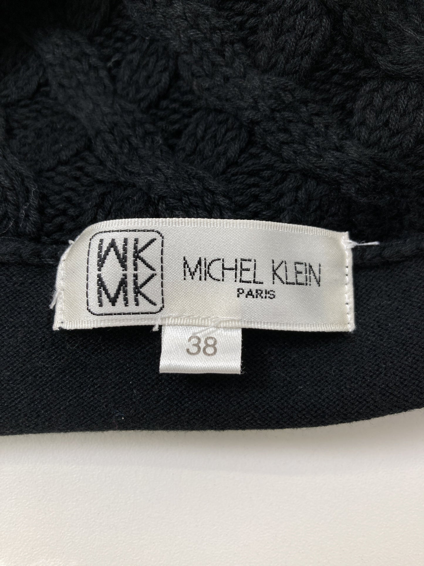 MICHEL KLEIN/ノースリーブ/トップス/ブラック/38
