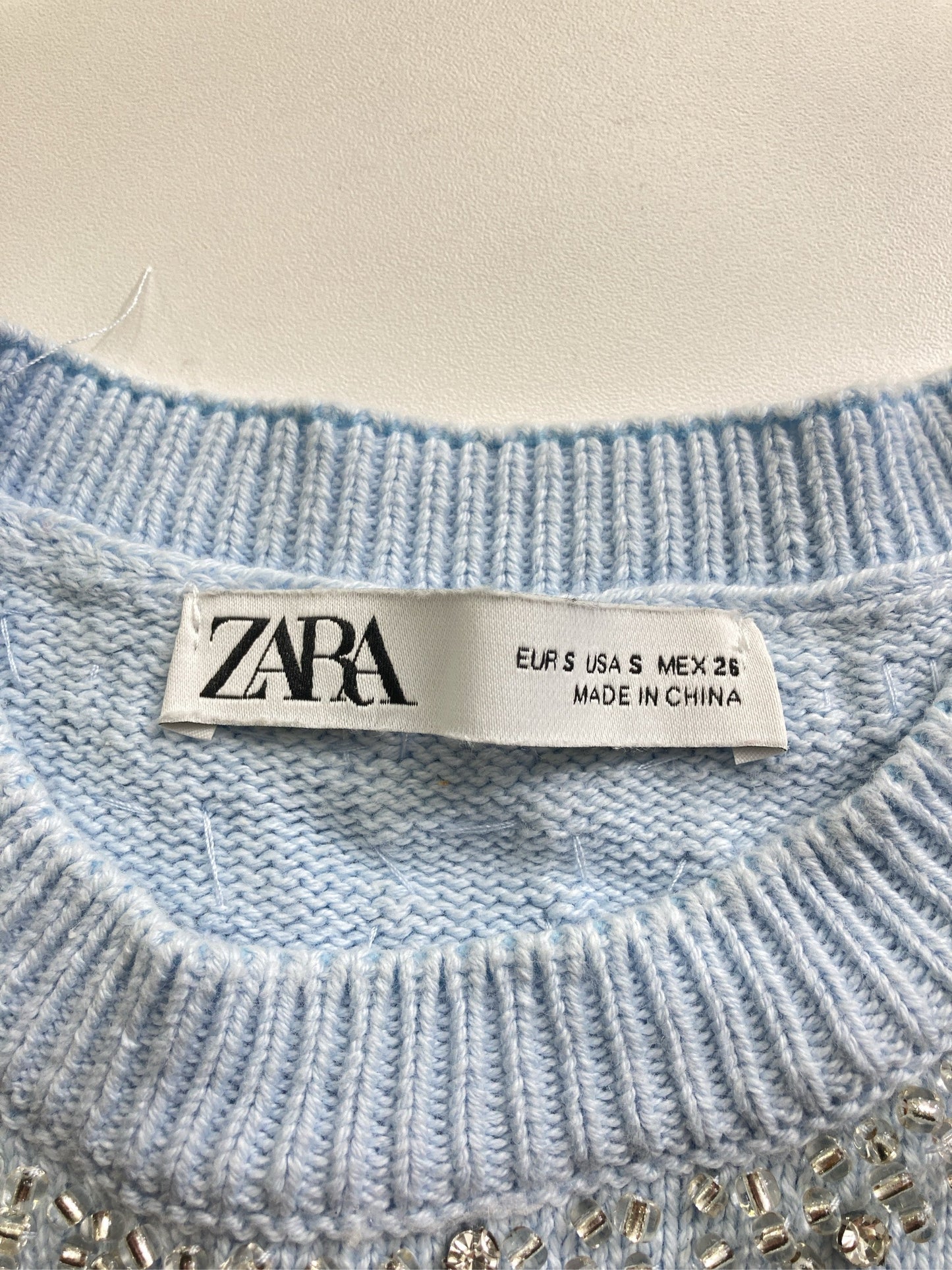ZARA/ザラ/ニット/セーター/トップス/スカイブルー/S