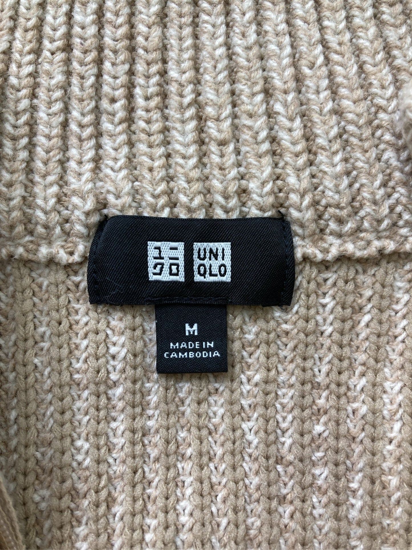 UNIQLO/ユニクロ/ニット/セーター/トップス/ベージュ/M