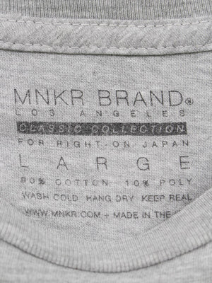 MNKR BRAND/Tシャツ/カットソー/トップス/グレー/L