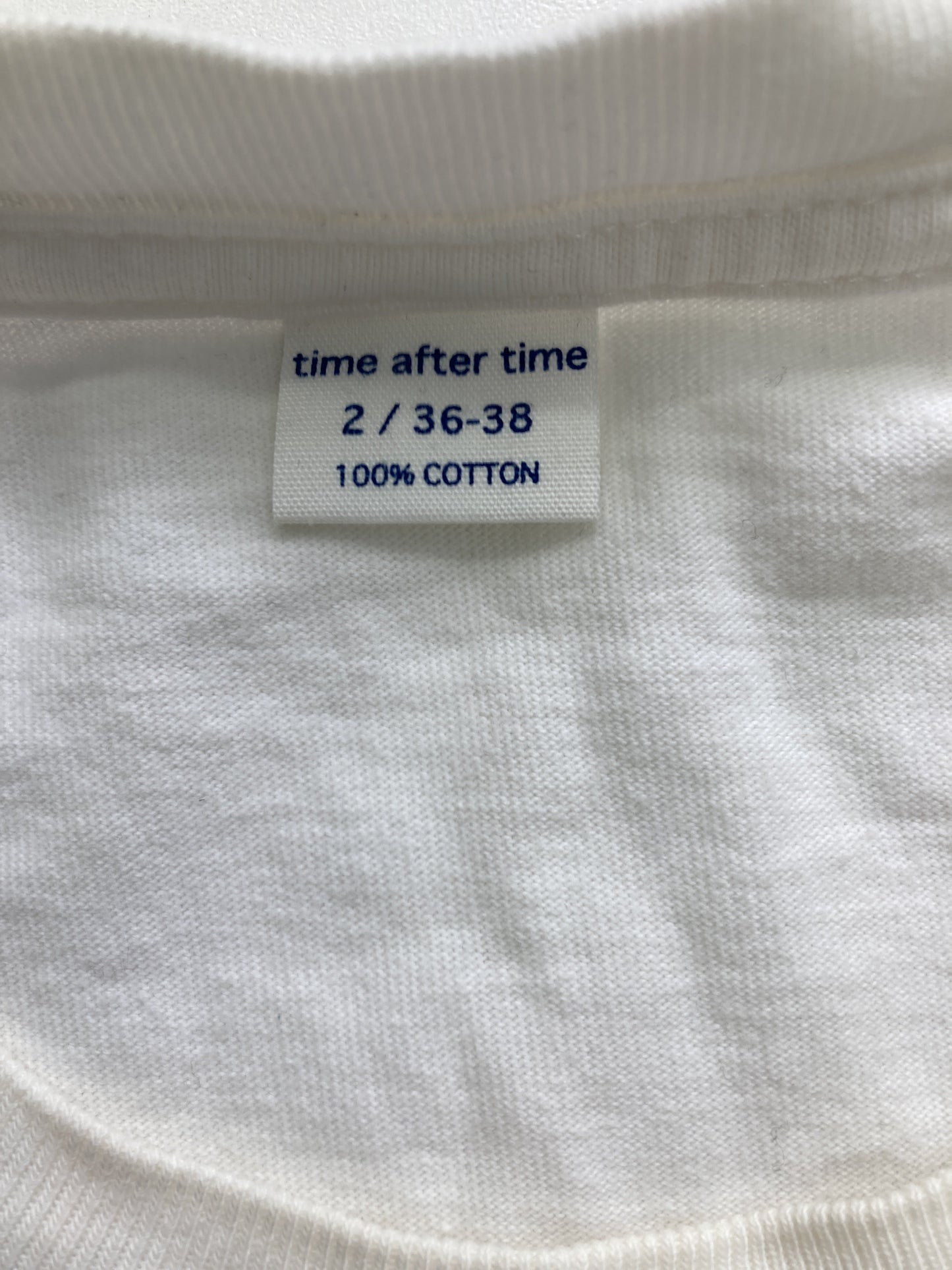time after time/Tシャツ/カットソー/トップス/ホワイト/2/36-38