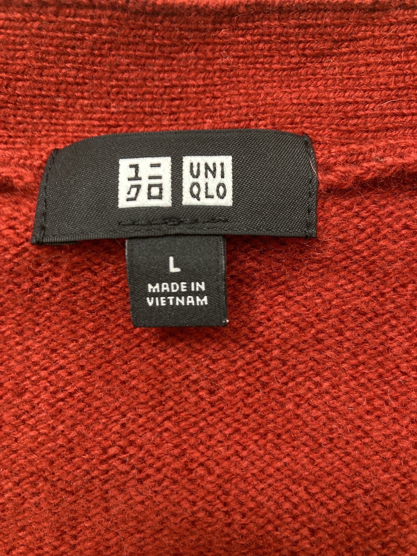 UNIQLO/ユニクロ/カーディガン/ボレロ/トップス/レッド/L