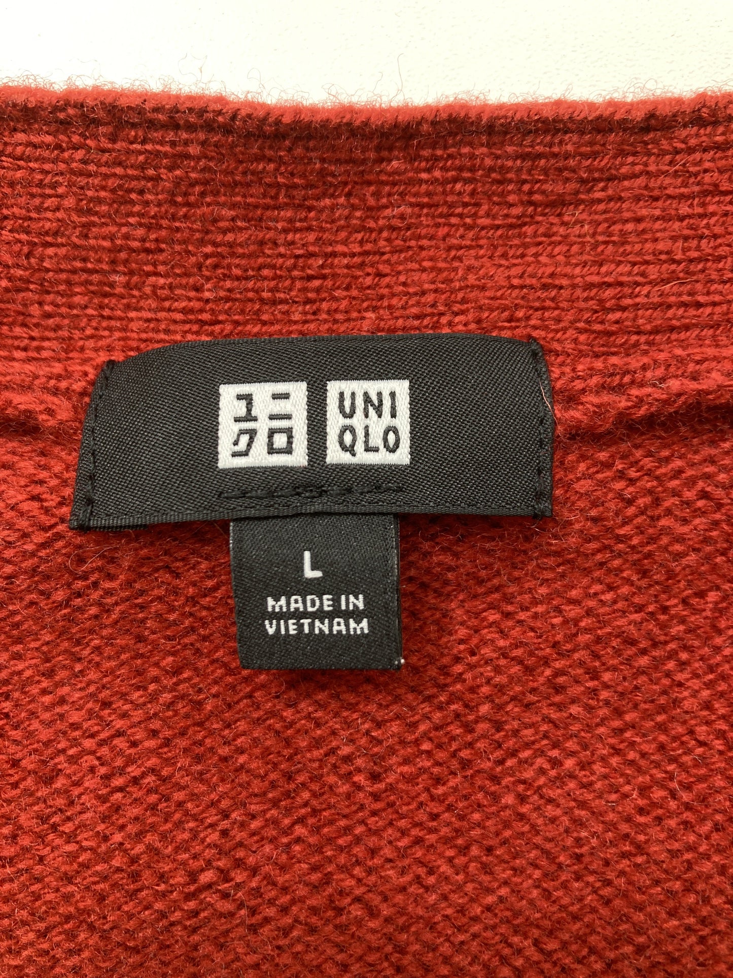 UNIQLO/ユニクロ/カーディガン/ボレロ/トップス/レッド/L