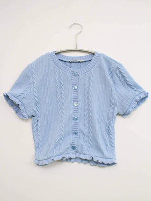 ZARA/ザラ/ニット/セーター/トップス/スカイブルー/S