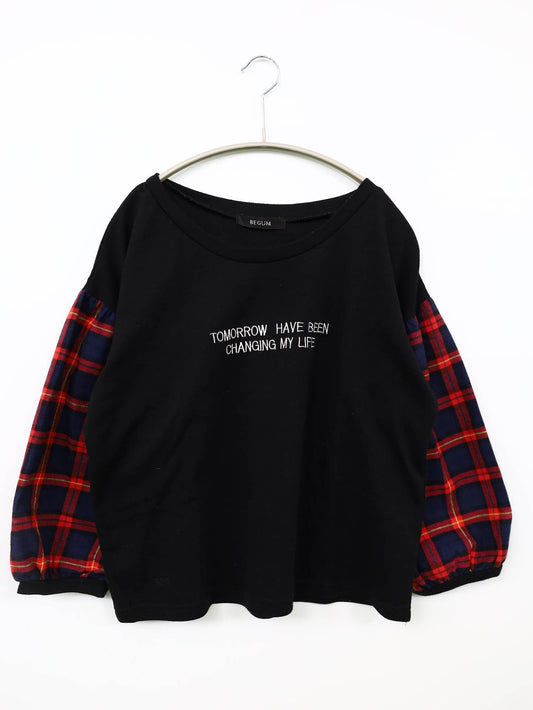 BEGUM/Tシャツ/カットソー/トップス/ブラック/L