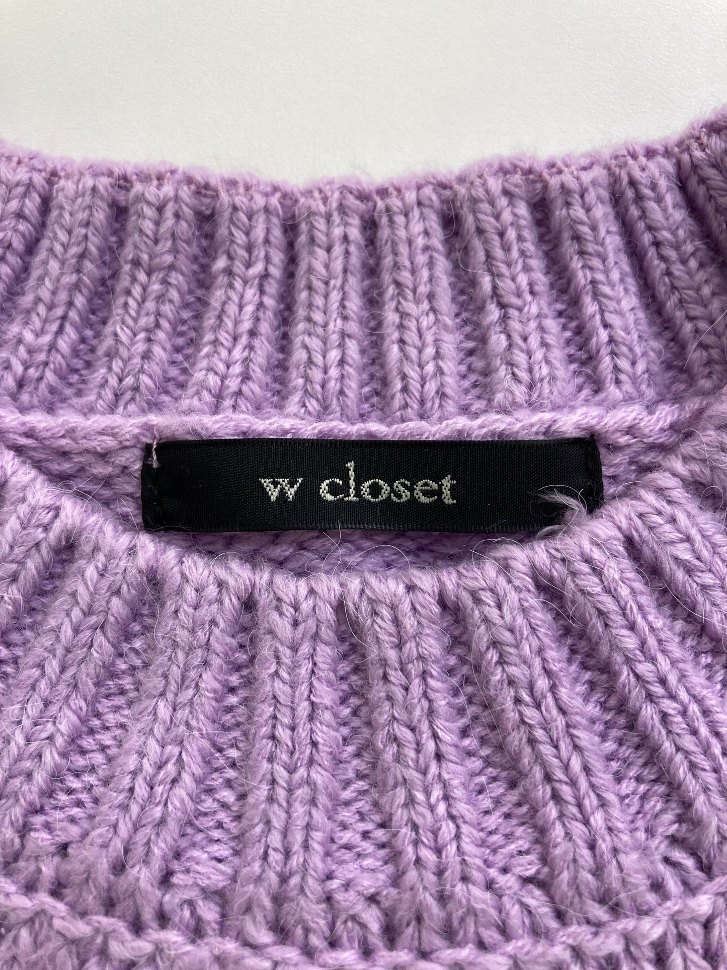 w closet/ダブルクローゼット/ニット/セーター/トップス/パープル