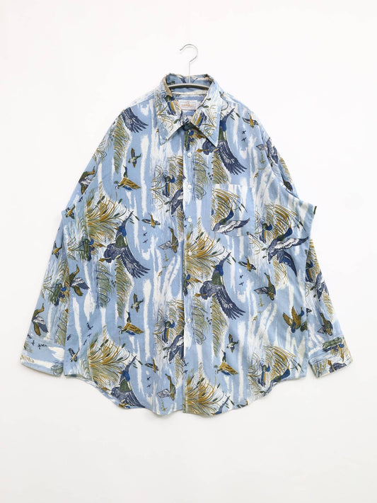 GAMBLES/シャツ/ブラウス/トップス/スカイブルー/XL