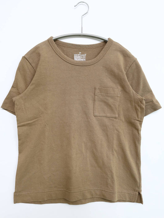 無印良品/Tシャツ/カットソー/トップス/ブラウン/XS
