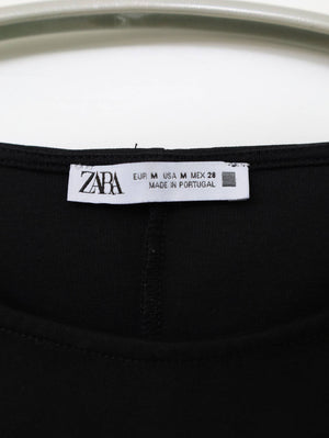 ZARA/ザラ/Tシャツ/カットソー/トップス/ブラック/M