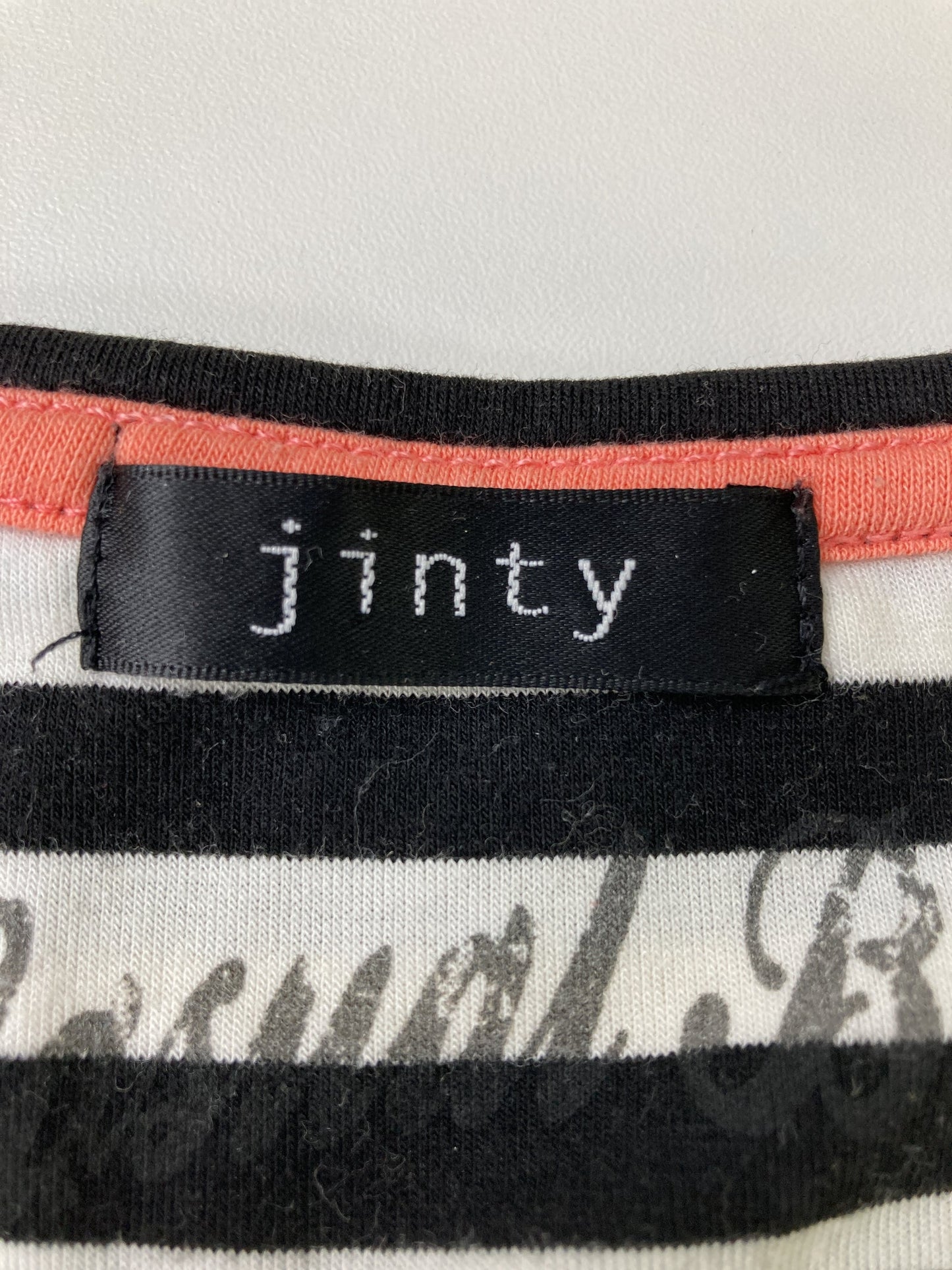 JINTY/ジンティ/Tシャツ/カットソー/トップス/ブラック/4L