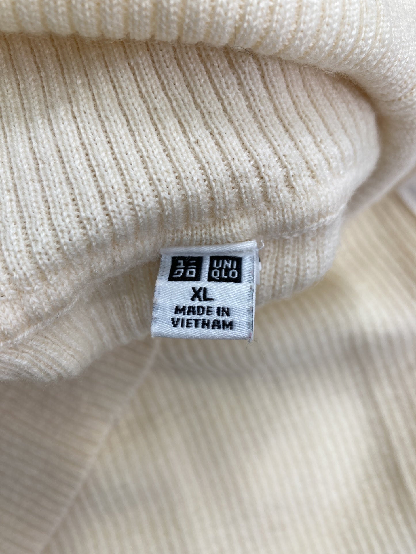UNIQLO/ユニクロ/ニット/セーター/トップス/ホワイト/XL