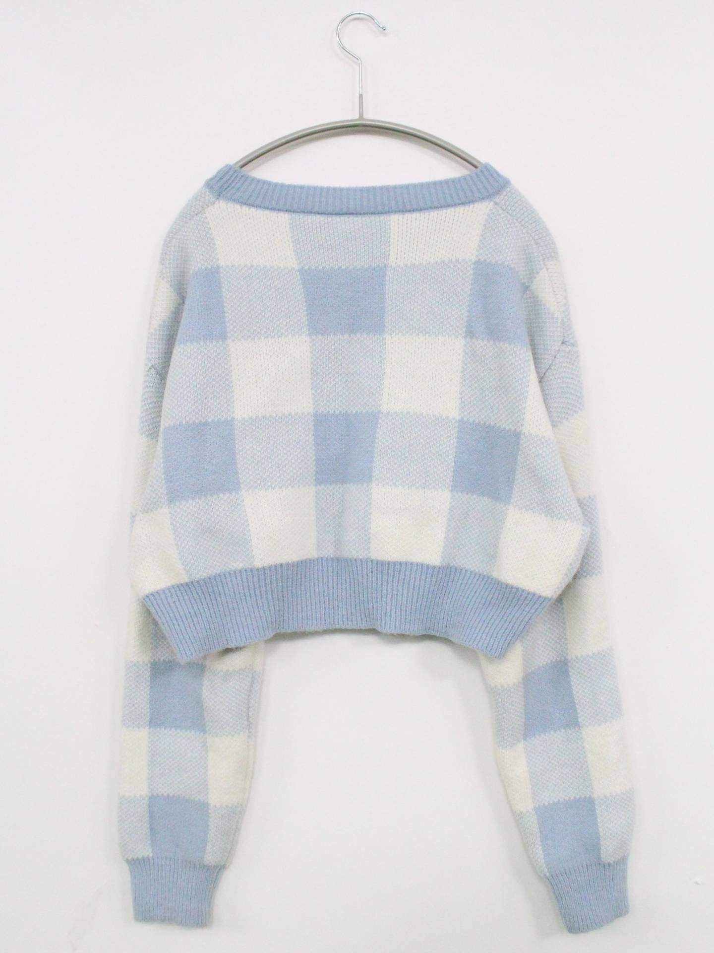 ニット/セーター/トップス/スカイブルー