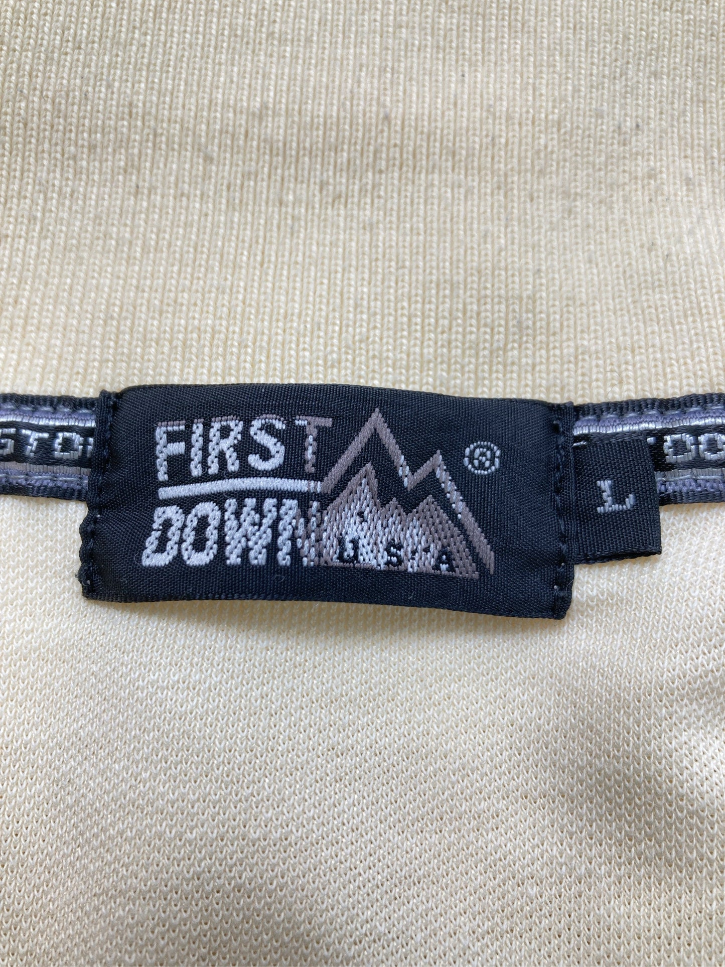 FIRST DOWN/ファーストダウン/ポロシャツ/トップス/イエロー/L