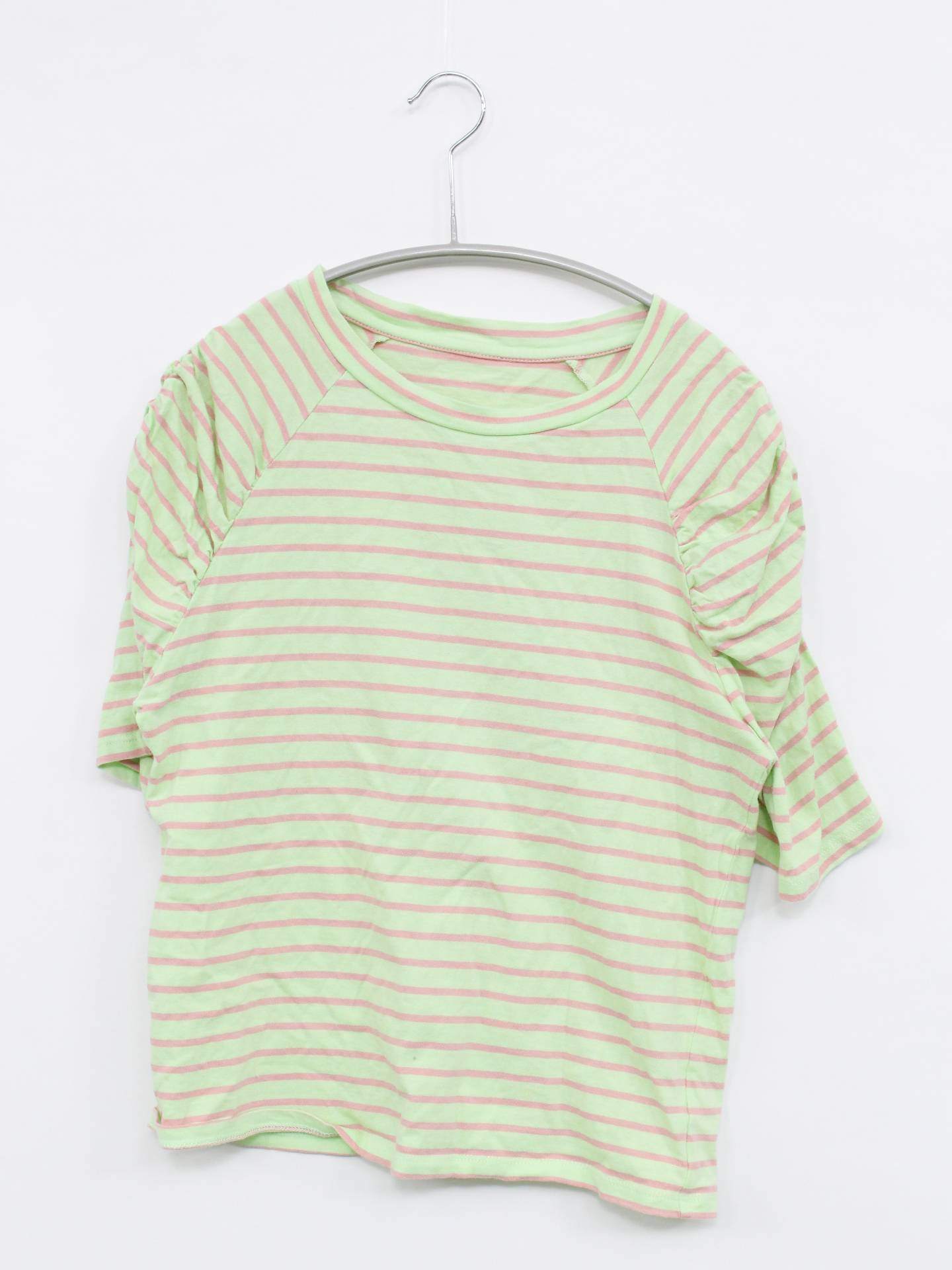 Omekashi/Tシャツ/カットソー/トップス/ライトグリーン/F