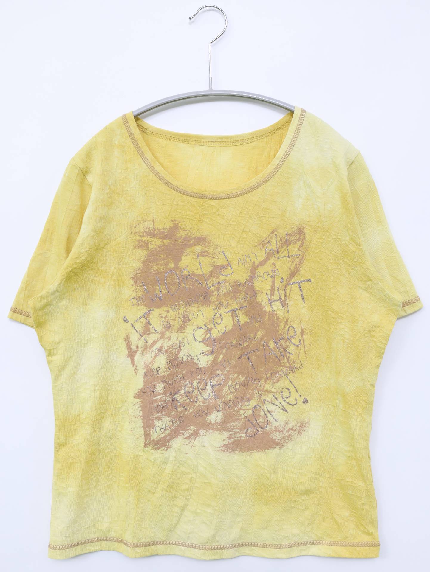 mimOsalip/Tシャツ/カットソー/トップス/イエロー/M~L
